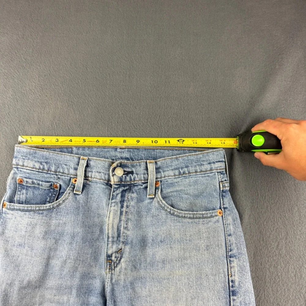 Levis 512 Jeans Men's 29x32 (Fits 30x32) Blue Slim Taper Light Wash Distressed